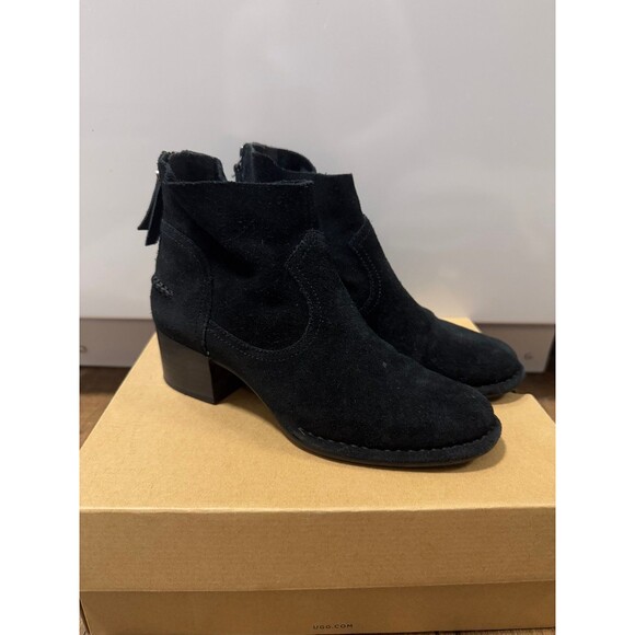 UGG black Slovenia suede Bandara Ankle boot - Picture 3 of 9